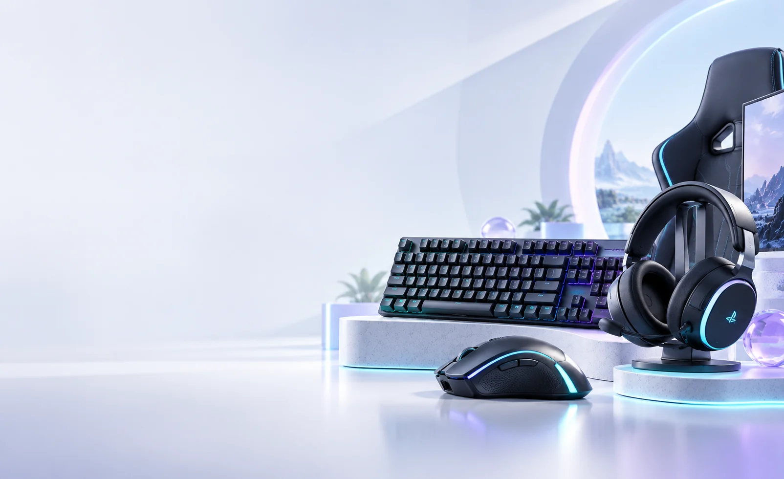 تشكيلة Gaming من WAHBI: لوحة مفاتيح وفأرة وسماعة