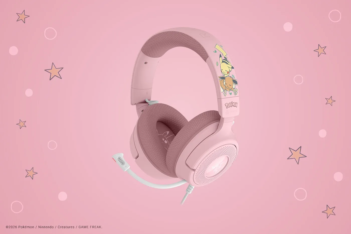 سماعة Razer KRAKEN V4 X Pikachu/Eevee — صورة 5