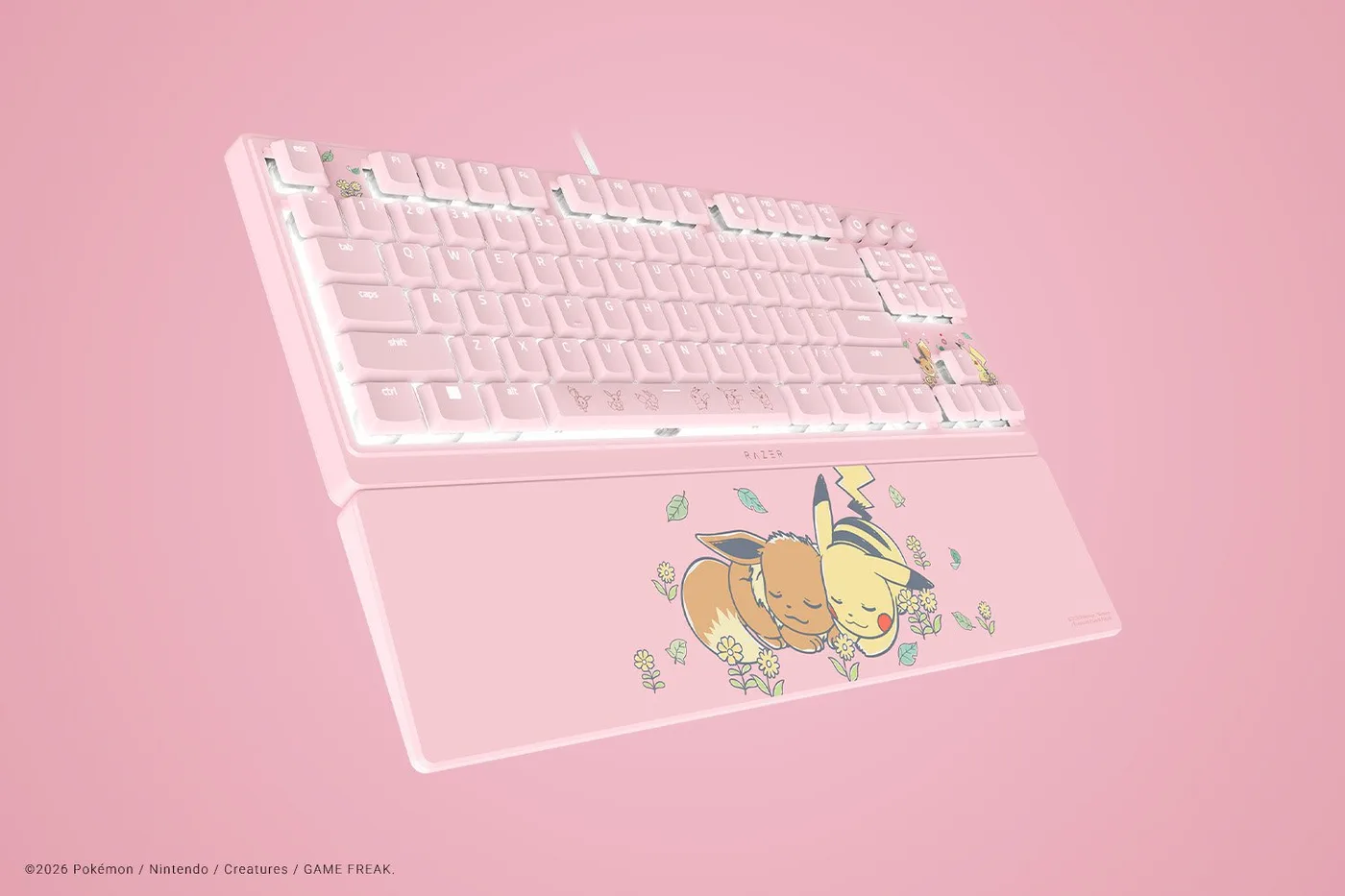 لوحة مفاتيح Razer ORNATA V3 TKL Pikachu/Eevee — صورة 2