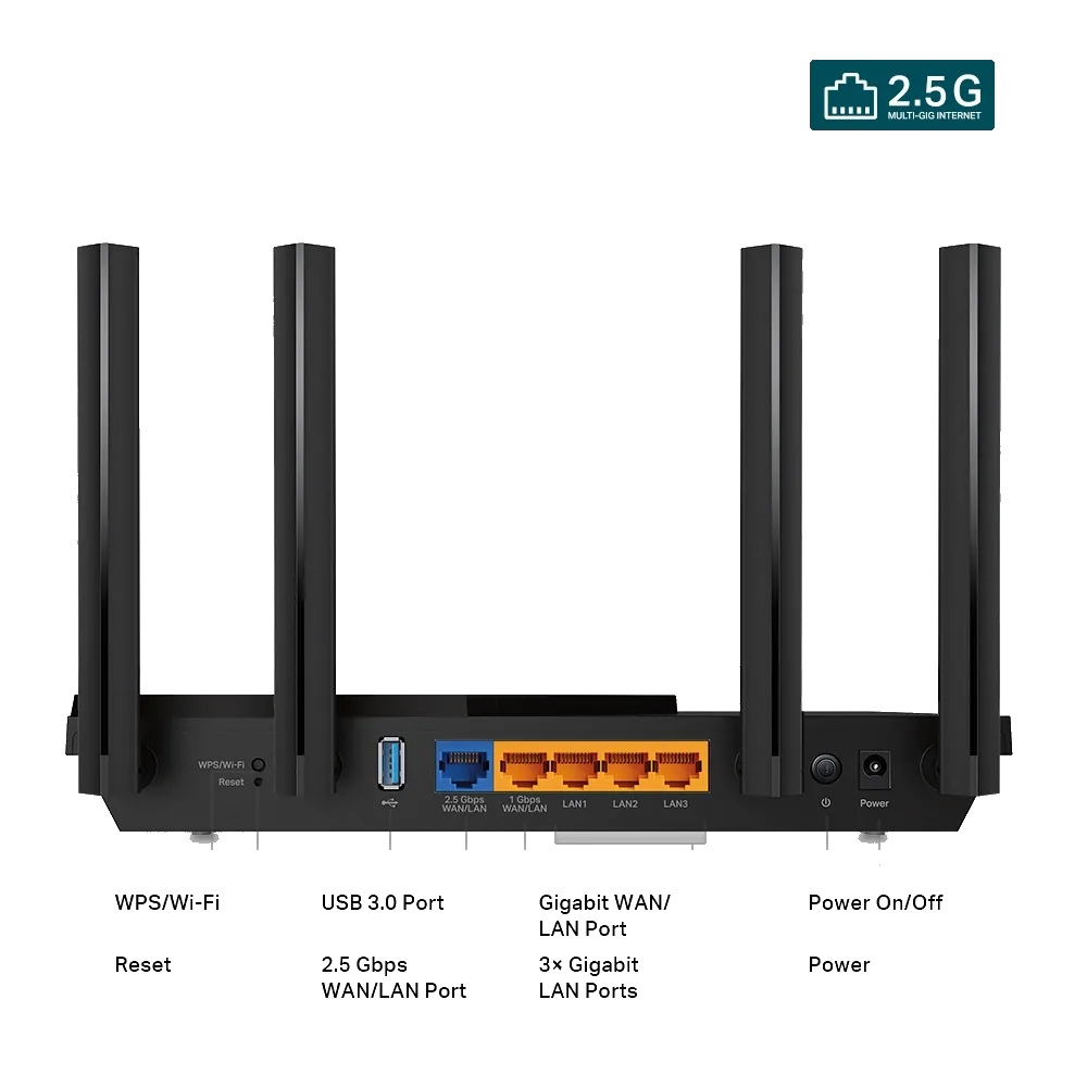 راوتر TP-Link Archer AX55 Pro AX3000 Wi-Fi 6 Router — صورة 2