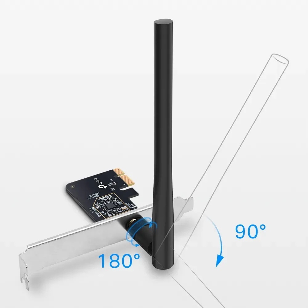 محوّل شبكة TP-Link Archer T2E AC600 PCI Adapter — صورة 3