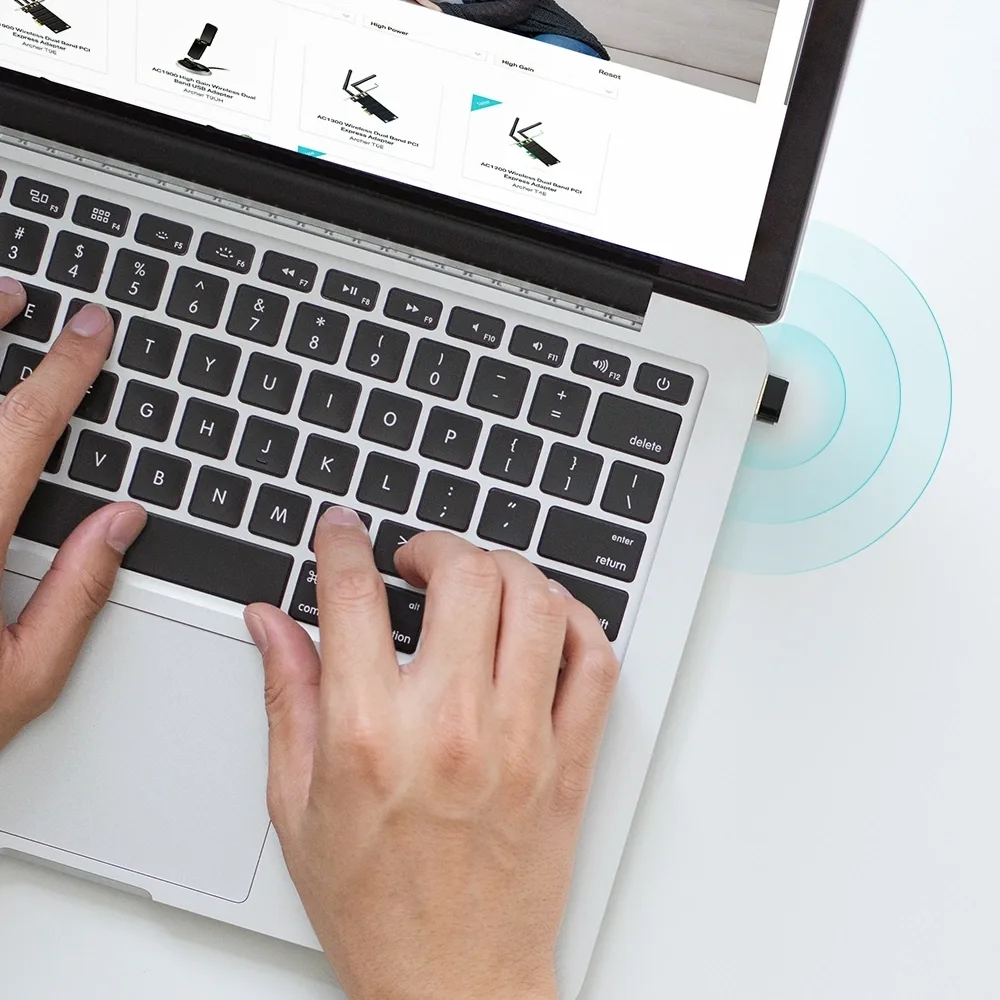 محوّل شبكة TP-Link Archer T600U Nano AC600 USB Adapter — صورة 3