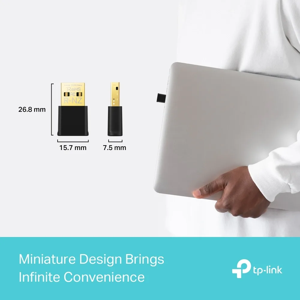 محوّل شبكة TP-Link Archer TX20U Nano AX1800 USB Adapter — صورة 2