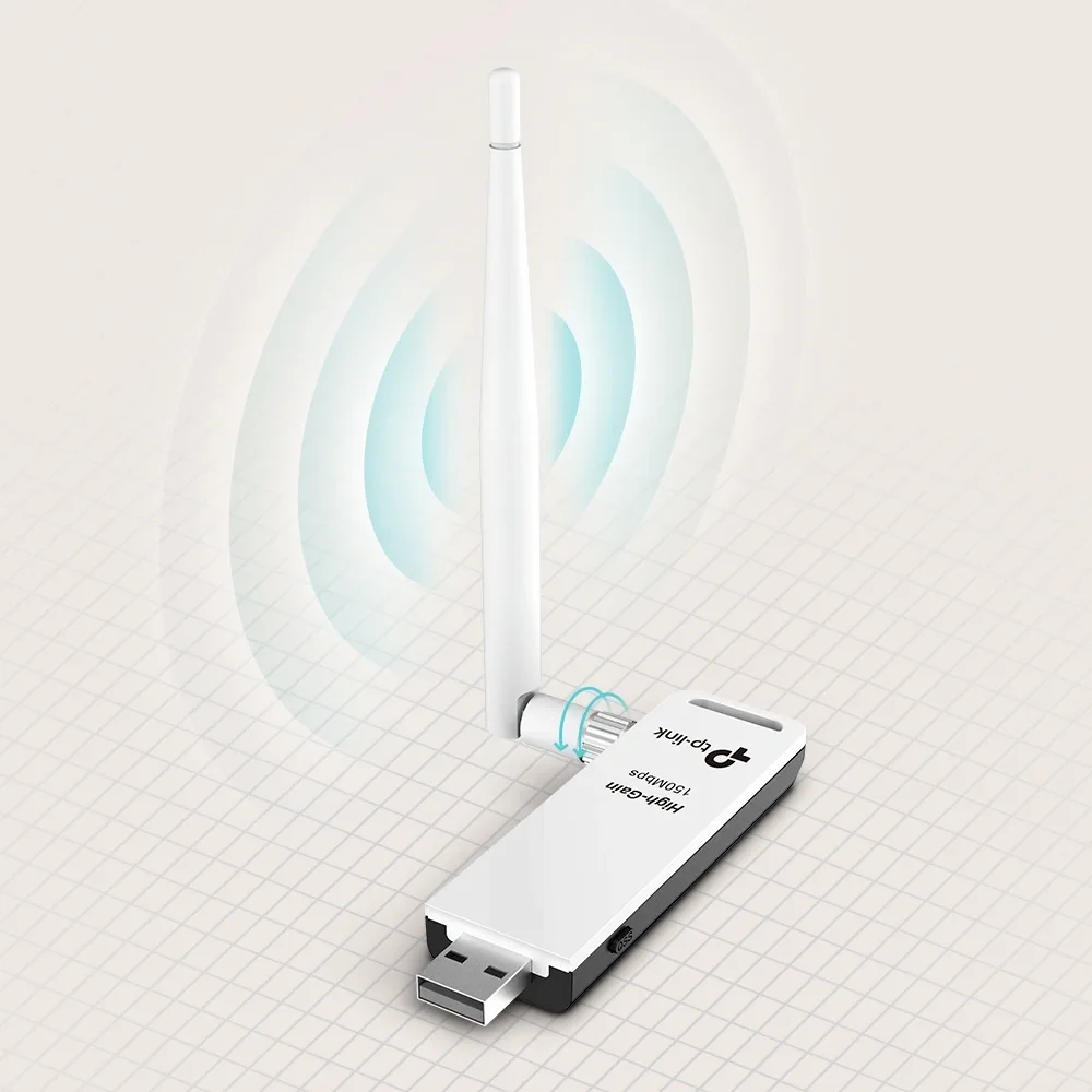 محوّل شبكة TP-Link TL-WN722N Wireless USB Adapter — صورة 3