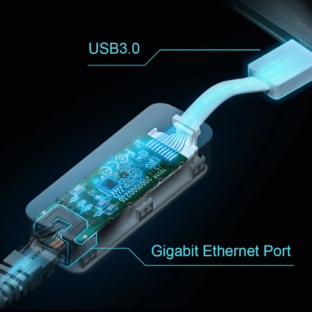 محوّل شبكة TP-Link UE300 USB Gigabit Network — صورة 3