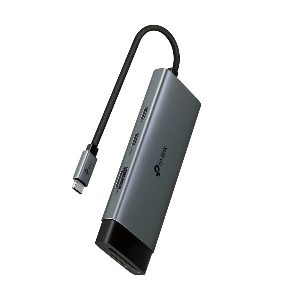 مقوّي شبكة TP-Link UH7020C USB Type-C 7-in-1 Hub — صورة 1