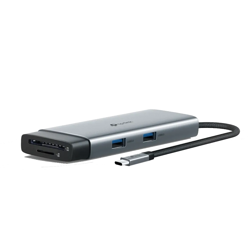مقوّي شبكة TP-Link UH7020C USB Type-C 7-in-1 Hub — صورة 2